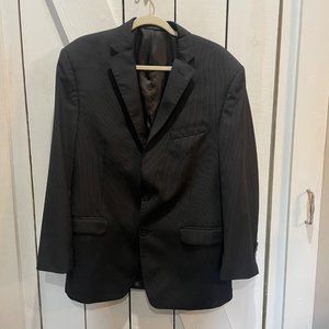 Calvin Klein & Lord & Taylor black wool suit jacket 42